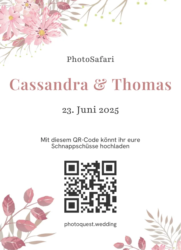 Safari-Karte Design 1